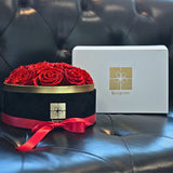 Floragram red preserved roses with luxury velvet gift box — romantic gift Canada